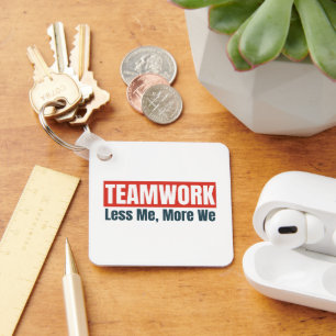 Customized Logo Inspirational Teamwork Business Key Ring