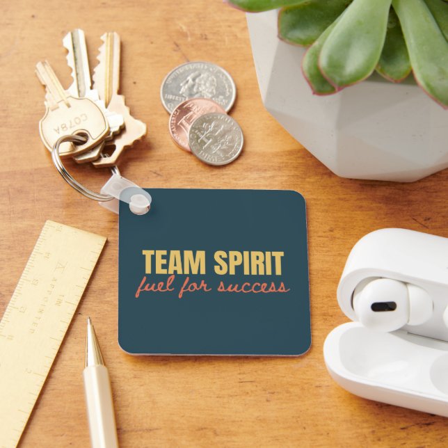 Customized Logo Motivational Team Spirit Office Key Ring (Desk)