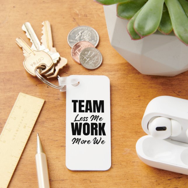Customized Logo Motivational Teamwork Business Key Ring (Desk)