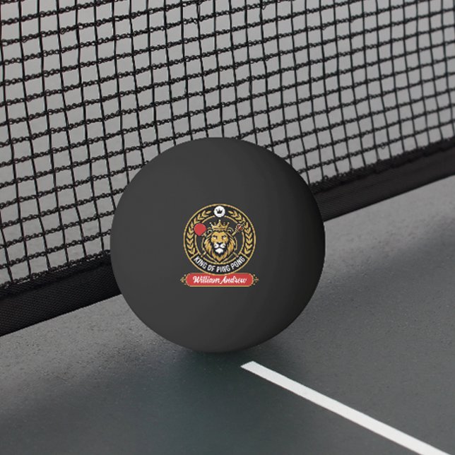 Customized Modern king Of Ping Pong Name Ball (Modern custom ping pong king name ping pong ball)