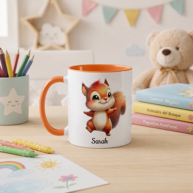 Customized mug with kawaii squirrel  (Creator Uploaded)