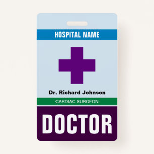 Customized Name Doctor ID Card ID Badge
