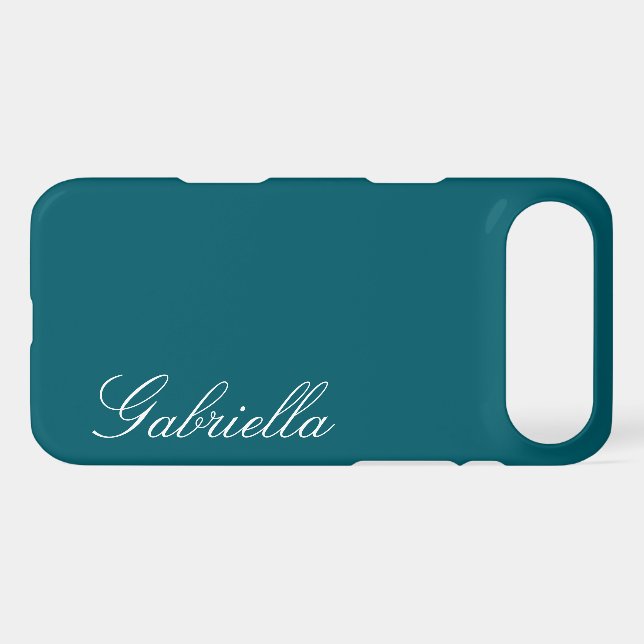 Customized Name Simple Stylish Modern Minimal Mono (Back Horizontal)