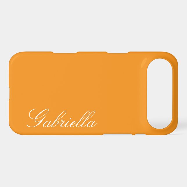 Customized Name Simple Stylish Modern Minimal Mono (Back Horizontal)