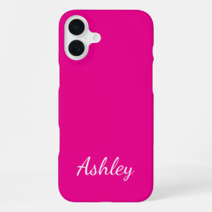 Customized Name Stylish Modern Elegant Minimalist  iPhone 16 Plus Case