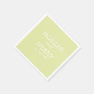 CUSTOMIZED NAME STYLISH MODERN PINK WEDDING  NAPKIN