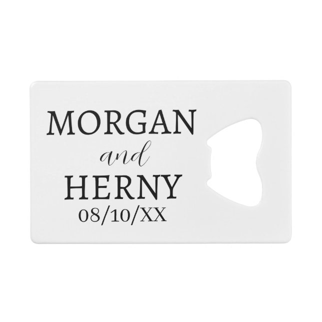 CUSTOMIZED NAME STYLISH MODERN WEDDING  (Front (Horizontal))