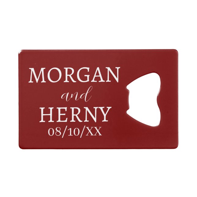 CUSTOMIZED NAME STYLISH MODERN WEDDING  (Front (Horizontal))