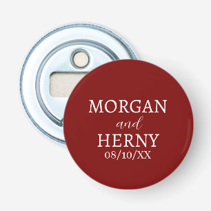 CUSTOMIZED NAME STYLISH MODERN WEDDING BOTTLE OPENER