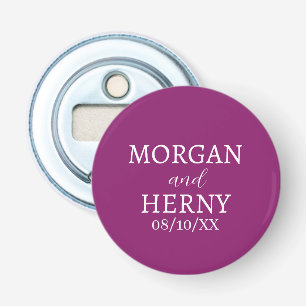 CUSTOMIZED NAME STYLISH MODERN WEDDING  BOTTLE OPENER