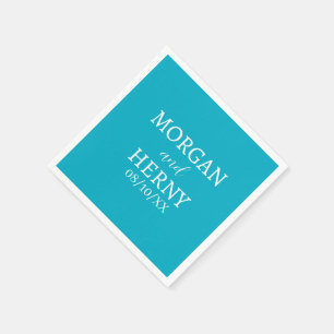 CUSTOMIZED NAME STYLISH MODERN WEDDING NAPKIN