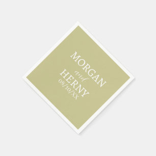 CUSTOMIZED NAME STYLISH MODERN WEDDING NAPKIN