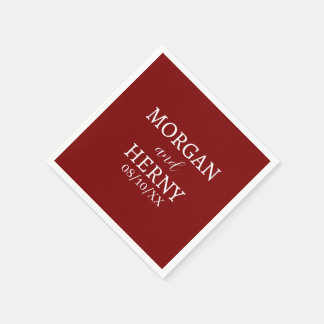 CUSTOMIZED NAME STYLISH MODERN  WEDDING  NAPKIN