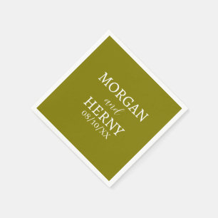 CUSTOMIZED NAME STYLISH MODERN WEDDING NAPKIN