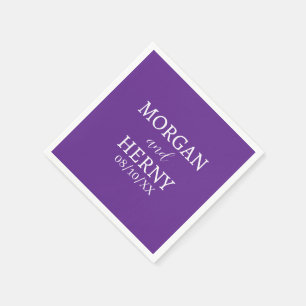CUSTOMIZED NAME STYLISH MODERN  WEDDING  NAPKIN
