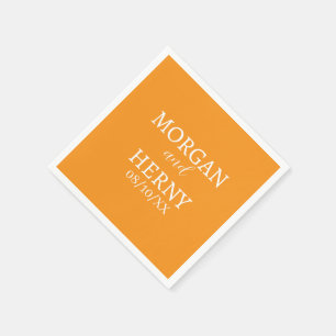 CUSTOMIZED NAME STYLISH MODERN WEDDING NAPKIN