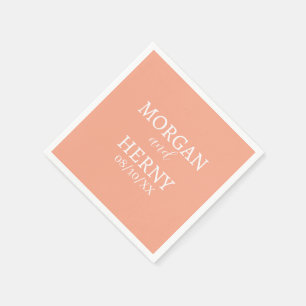 CUSTOMIZED NAME STYLISH MODERN WEDDING NAPKIN