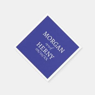 CUSTOMIZED NAME STYLISH MODERN WEDDING NAPKIN