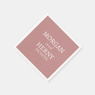 CUSTOMIZED NAME STYLISH MODERN WEDDING NAPKIN