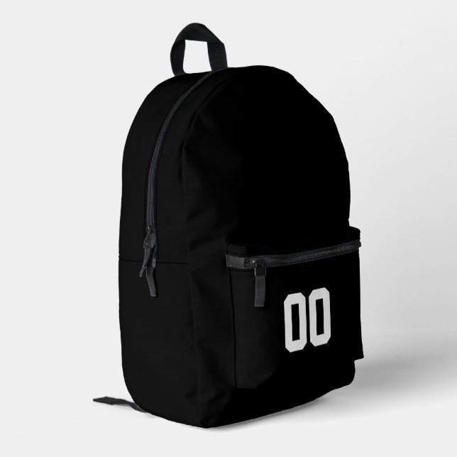 CUSTOMIZED NUMBER CUSTOM GIFT PRINTED BACKPACK (Back Corner Left)