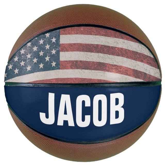 CUSTOMIZED PERSONALIZED PATRIOTIC Basketballs (Front)