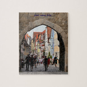 Customized Puzzle of Rothenburg, Germany