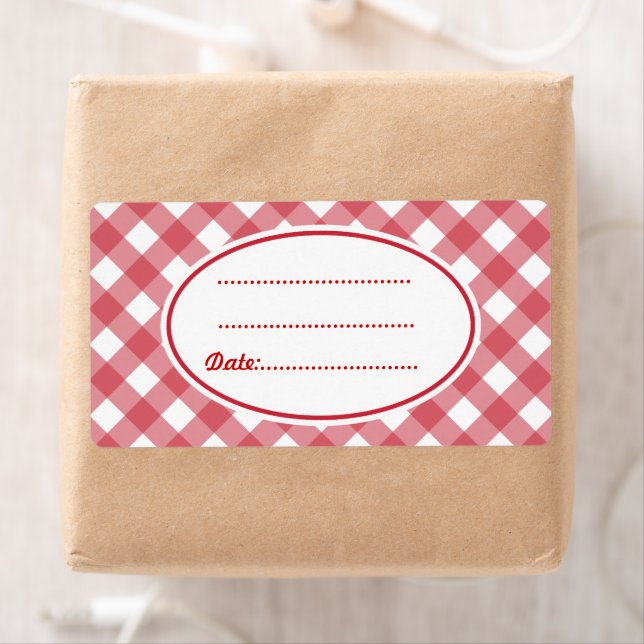 Customized Red Kitchen Labels (Insitu)