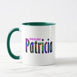 Customized Rich Abstract Colorful "Patricia" Name Mug