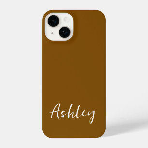 Customized Simple Stylish Modern Minimal Monogram  iPhone 14 Case