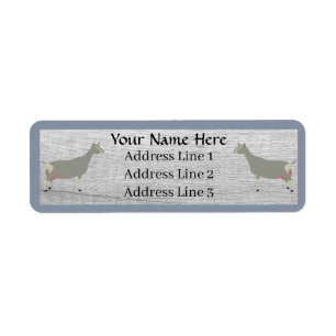 Customized Toggenburg Dairy Goat Address Label Return Address Label
