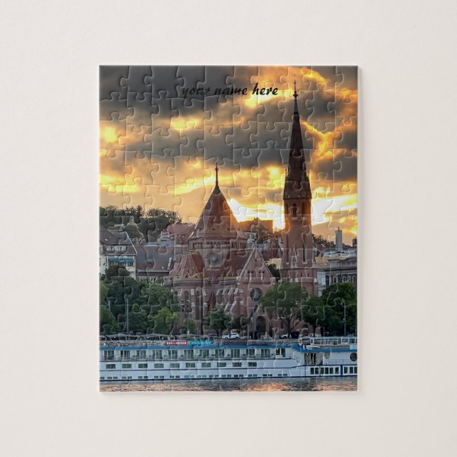 Customized Travel Puzzle of Budapest (Vertical)