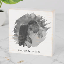 Customized Valentines Day Modern Photo Couple