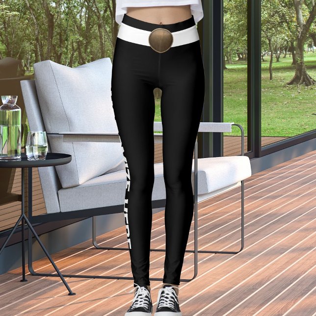 Customized White Black Pet Cat Lover Custom Made Leggings (Creator Uploaded)