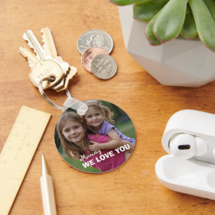 Customized with 2 and text key ring