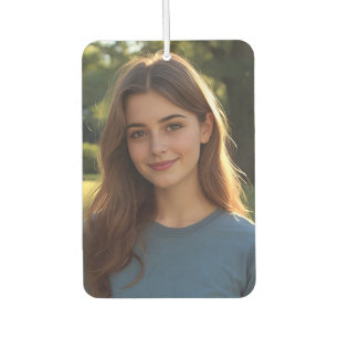 Customized with two photos car air freshener