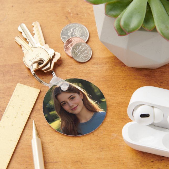 Customized with two photos key ring (Desk)