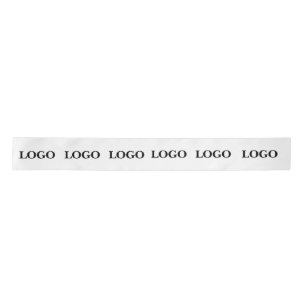 CUSTOMIZED YOUR LOGO STYLISH MODERN SMALL BUSINESS SATIN RIBBON