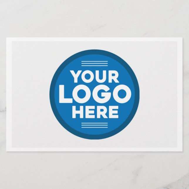 Customized Your Text or Logo Here  Stationery (Front)