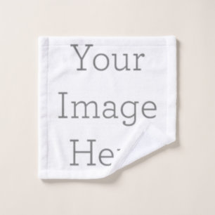 Customized Your Text or Logo Here Wash Cloth