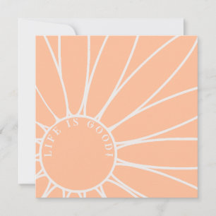 Customzed Wish, Peach and White Daisy Flower Art