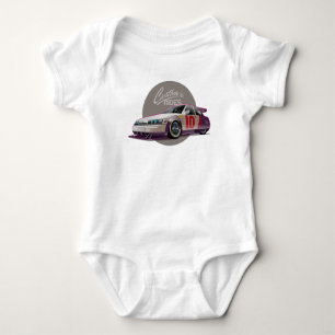 Custon fiction race car concept baby bodysuit