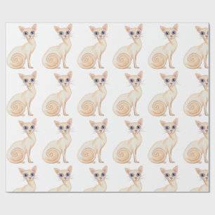 Cut Abyssinian Cat Wrapping Paper