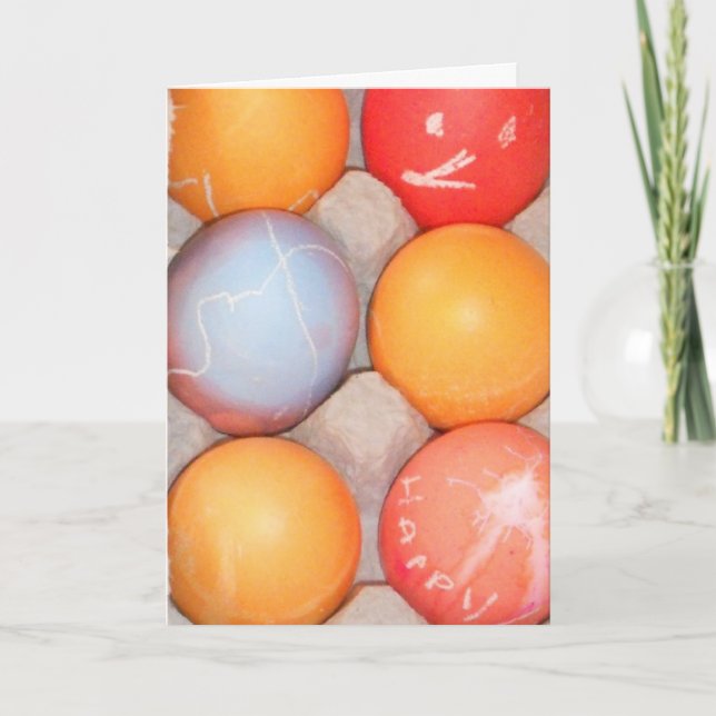 "Cut an Easter Egg" Easter Card (Front)