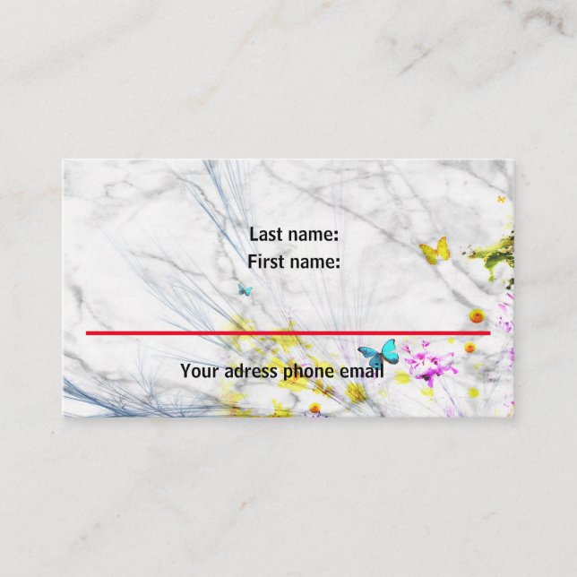 cut and classic Business Card four your busness (Front)