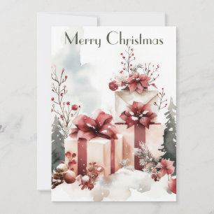 Cut and festive Holiday Greeting Card