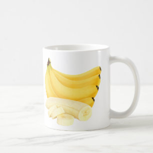 Cut banana bunch coffee mug