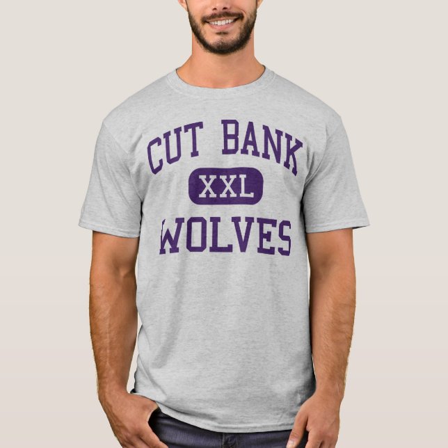 Cut Bank - Wolves - High School - Cut Bank Montana T-Shirt (Front)