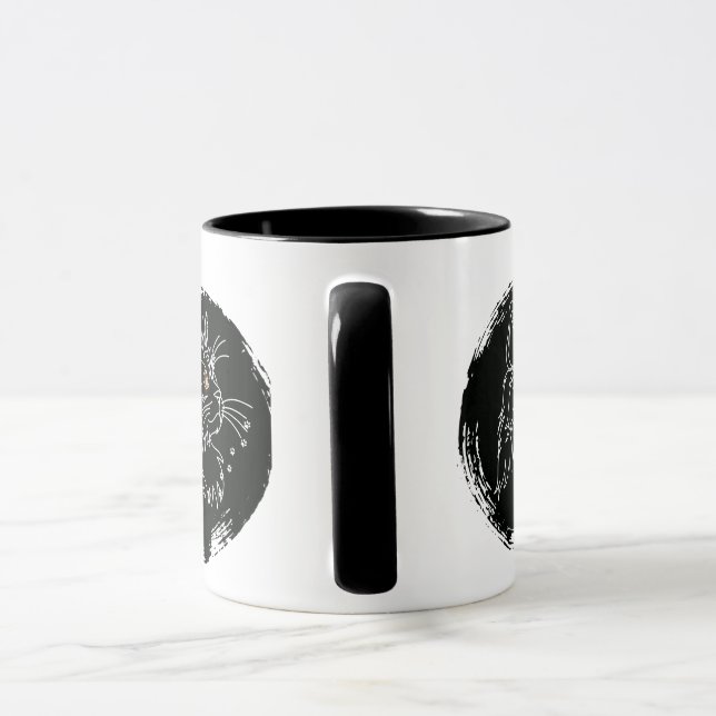 Cut Cat Lover Design Mug (Handle)