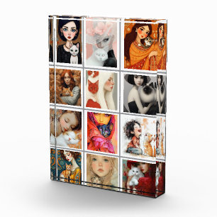 Cut cat lover Photo personialize Block