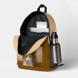 Cut cat series printed backpack
